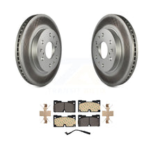 Charger l&#39;image dans la galerie, Front Coated Disc Brake Rotors And Ceramic Pads Kit For GMC Sierra 1500