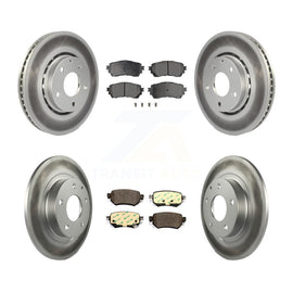 Front Rear Coat Disc Brake Rotor Ceramic Pad Kit For Mazda 6 Naturally Aspirated