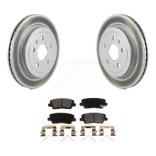 Charger l&#39;image dans la galerie, Rear Coated Disc Brake Rotors And Ceramic Pads Kit For Cadillac CTS