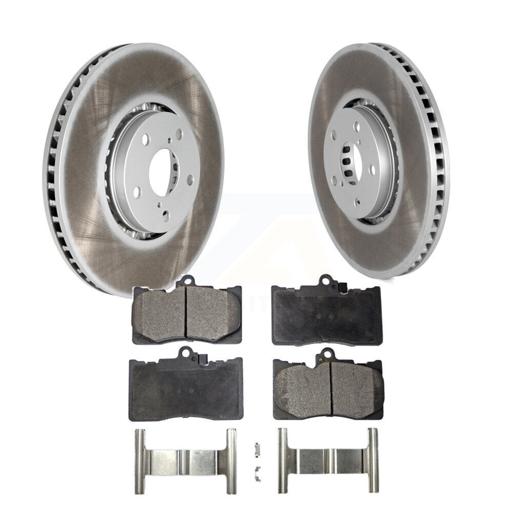 Front Coat Brake Rotors Ceramic Pad Kit For Lexus IS350 IS200t GS350 IS300 GS430