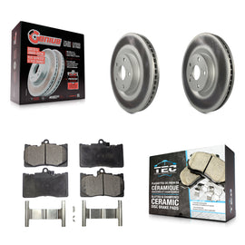 Front Coat Brake Rotors Ceramic Pad Kit For Lexus GS350 IS300 IS350 RC350 IS200t