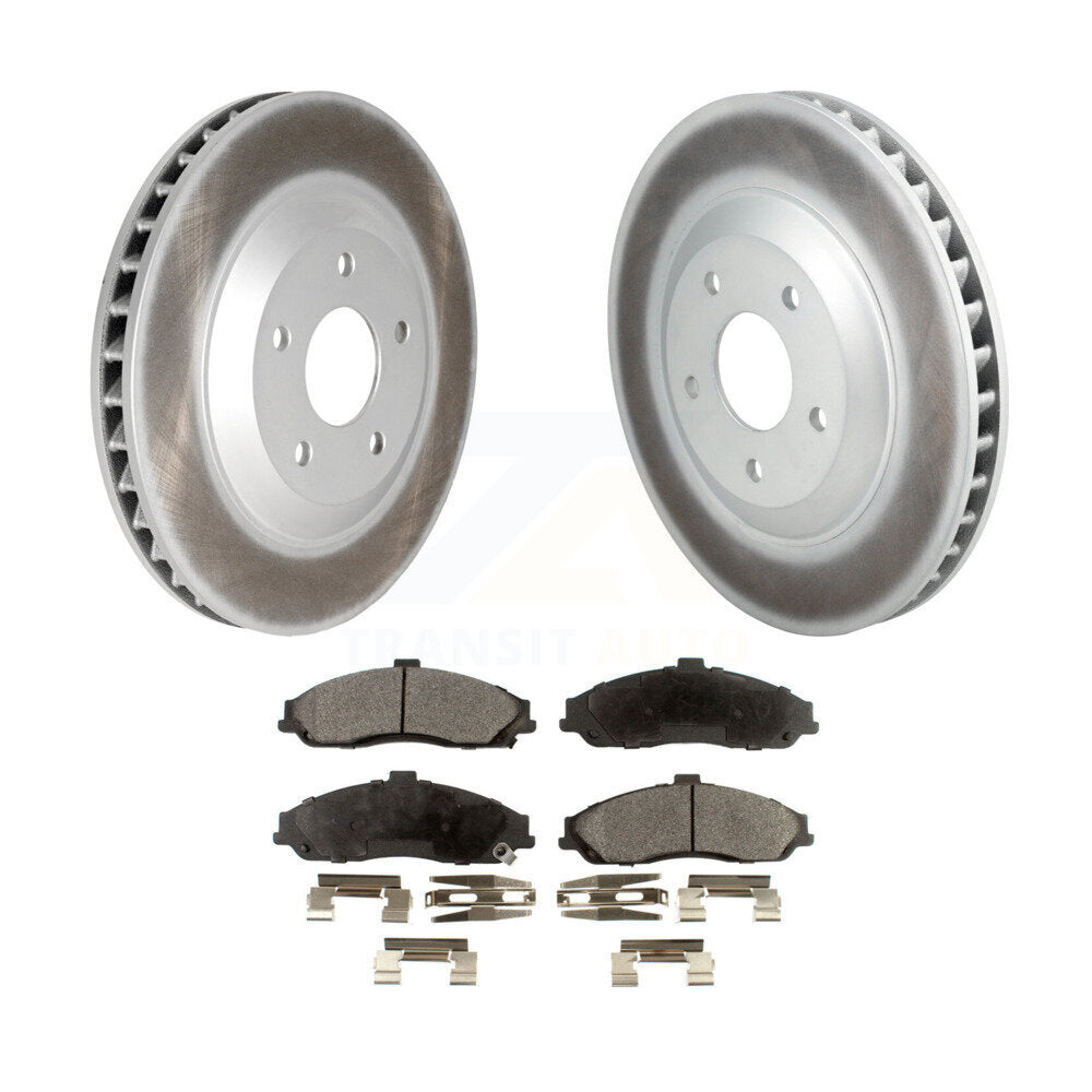 Front Coat Disc Brake Rotors Ceramic Pad Kit For Chevrolet Corvette Cadillac XLR