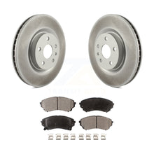 Charger l&#39;image dans la galerie, Front Coated Disc Brake Rotors And Ceramic Pads Kit For Cadillac CTS