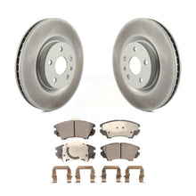 Charger l&#39;image dans la galerie, Front Coated Disc Brake Rotors &amp; Ceramic Pad Kit For 2011-2017 Chevrolet Caprice