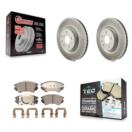 [Front] 2011-2017 Chevrolet Caprice Premium Coated Rotors & Ceramic Pads Brake Kit For Max Braking