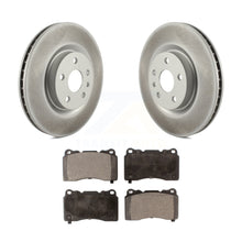 Charger l&#39;image dans la galerie, Front Coated Disc Brake Rotors And Ceramic Pads Kit For Cadillac XTS Buick Regal