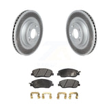 [Front] 2009-2011 Hyundai Genesis 3.8L Premium Coated Rotors & Ceramic Pads Brake Kit For Max Braking