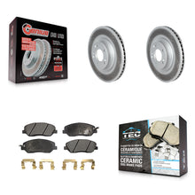 Charger l'image dans la galerie, [Front] 2009-2011 Hyundai Genesis 3.8L Premium Coated Rotors &amp; Ceramic Pads Brake Kit For Max Braking