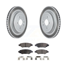 Load image into Gallery viewer, Rear Coated Disc Brake Rotors And Ceramic Pads Kit For Cadillac CTS