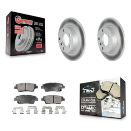 Rear Coated Disc Brake Rotors Ceramic Pad Kit For Mini Cooper Countryman Paceman