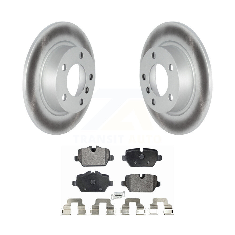 Rear Coated Disc Brake Rotors Ceramic Pad Kit For Mini Cooper Countryman Paceman