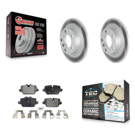 Rear Coated Disc Brake Rotors Ceramic Pad Kit For Mini Cooper Countryman Paceman