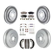 Load image into Gallery viewer, Front Rear Coat Disc Brake Rotors Ceramic Pad Drum Kit (7Pc) For Chevrolet Cruze