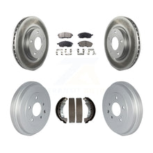 Charger l&#39;image dans la galerie, Front Rear Coated Disc Brake Rotors Ceramic Pads And Drum Kit For Nissan Sentra