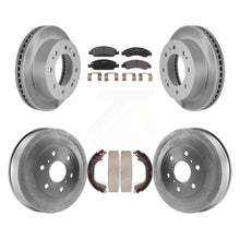 Charger l&#39;image dans la galerie, Front Rear Coated Brake Rotors Ceramic Pad Drum Kit For Chevrolet Silverado 1500