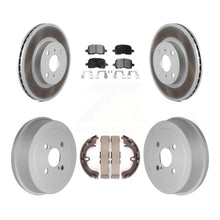 Charger l&#39;image dans la galerie, Front Rear Coated Brake Rotors Ceramic Pad Drum Kit For Toyota Corolla Chevrolet