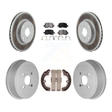 Charger l&#39;image dans la galerie, Front Rear Coated Disc Brake Rotors Ceramic Pads And Drum Kit For Toyota Corolla