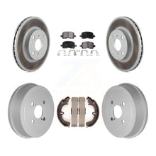 Load image into Gallery viewer, Front Rear Coated Disc Brake Rotors Ceramic Pads And Drum Kit For Toyota Corolla