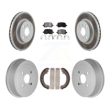 Charger l&#39;image dans la galerie, Front Rear Coated Brake Rotor Ceramic Pad Drum Kit For Toyota Corolla From 04 02