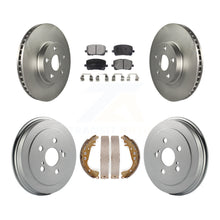 Charger l&#39;image dans la galerie, Front Rear Coated Disc Brake Rotors Ceramic Pads And Drum Kit For Toyota Corolla