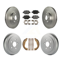 Load image into Gallery viewer, Front Rear Coated Disc Brake Rotors Ceramic Pads And Drum Kit For Toyota Celica