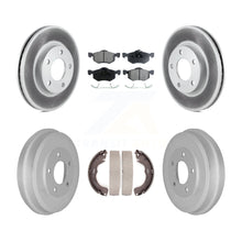 Charger l&#39;image dans la galerie, Front Rear Coated Brake Rotor Ceramic Pad Drum Kit For Ford Escape Mazda Tribute