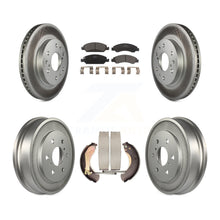 Load image into Gallery viewer, Front Rear Coated Brake Rotors Ceramic Pad Drum Kit For Chevrolet Silverado 1500