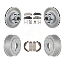 Charger l&#39;image dans la galerie, Front Rear Coated Disc Brake Rotors Hub Ceramic Pad And Drum Kit For Ford Ranger