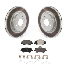 Charger l&#39;image dans la galerie, Front Coated Disc Brake Rotors And Ceramic Pads Kit For Hyundai Accent Kia Rio