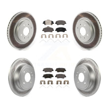 Load image into Gallery viewer, Front Rear Coated Disc Brake Rotors &amp; Ceramic Pad Kit For Hyundai Accent Kia Rio