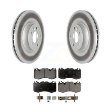 Charger l&#39;image dans la galerie, Front Coated Disc Brake Rotors And Ceramic Pads Kit For Land Rover Range Sport