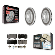 Load image into Gallery viewer, Front Coated Disc Brake Rotors And Ceramic Pads Kit For Land Rover Range Sport