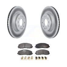 Load image into Gallery viewer, Front Coated Disc Brake Rotors And Ceramic Pads Kit For Jeep Wrangler