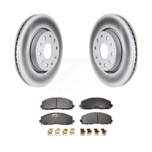 Charger l&#39;image dans la galerie, Front Coated Disc Brake Rotors And Ceramic Pads Kit For Jeep Wrangler Gladiator