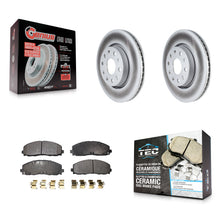 Charger l'image dans la galerie, Front Coated Disc Brake Rotors And Ceramic Pads Kit For Jeep Wrangler Gladiator
