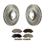 [Front] 2015-2019 Ford Transit-350 HD Premium Coated Rotors & Ceramic Pads Brake Kit For Max Braking