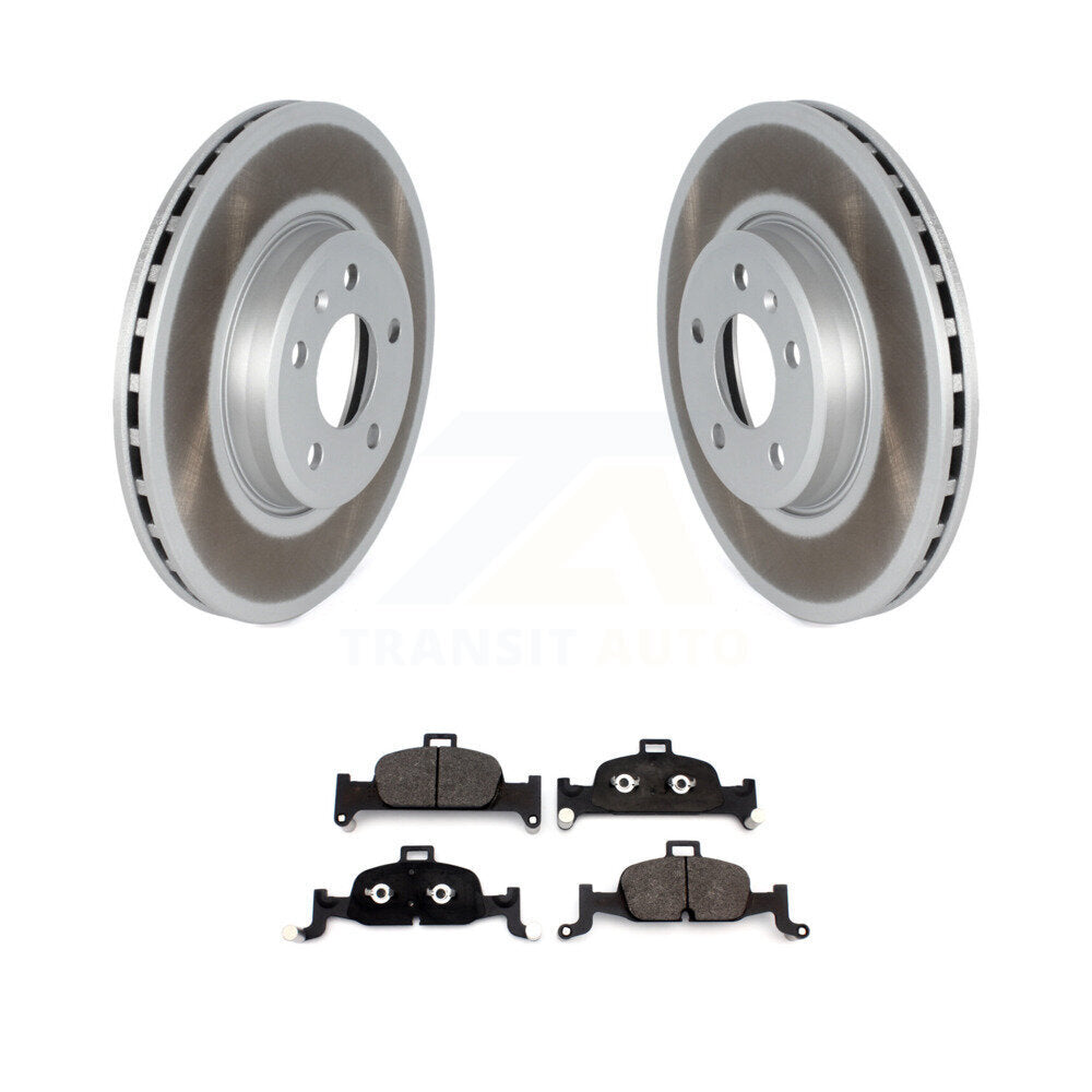 Front Coated Disc Brake Rotor & Ceramic Pad Kit For Audi A4 Quattro A5 Sportback