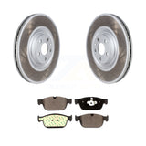 Front Coat Brake Rotors Ceramic Pad Kit For Volvo XC90 With 366mm Diameter Rotor