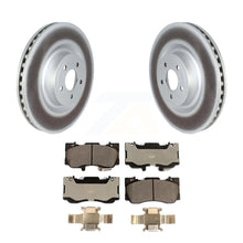 Load image into Gallery viewer, Front Coated Disc Brake Rotors And Ceramic Pads Kit For Ford Mustang