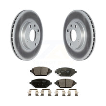 Charger l&#39;image dans la galerie, Front Coated Disc Brake Rotors And Ceramic Pad Kit For 2016-2021 Chevrolet Spark