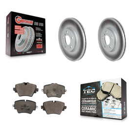 Front Coated Disc Brake Rotor Ceramic Pad Kit For Mini Cooper Countryman Clubman