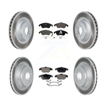 Load image into Gallery viewer, [Front+Rear] 10-11 Mercedes-Benz E550 Coupe Premium Coated Rotors &amp; Ceramic Pads Brake Kit For Max Braking