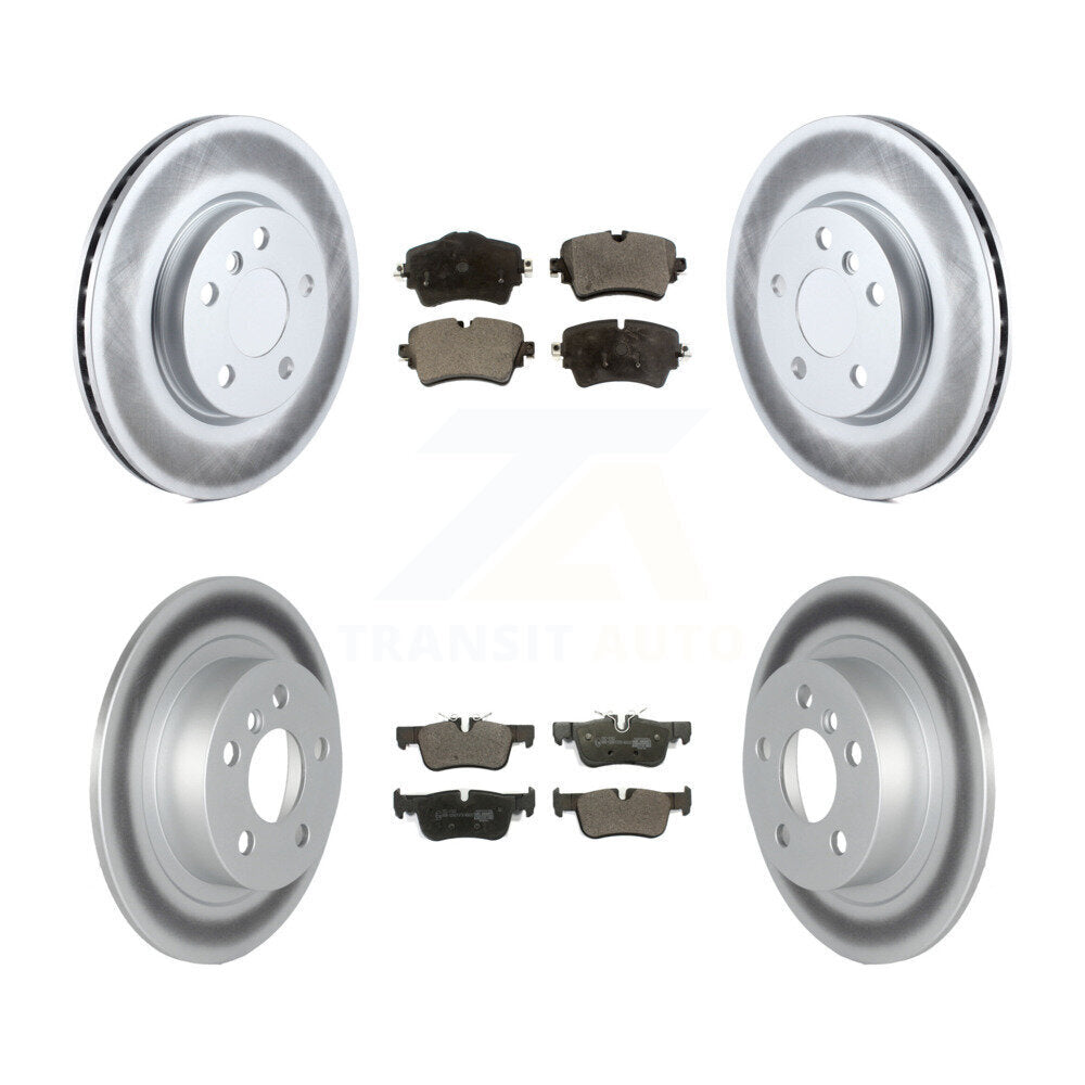 Front Rear Coated Disc Brake Rotors And Ceramic Pads Kit For Mini Cooper Clubman