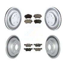 Charger l&#39;image dans la galerie, Front Rear Coated Disc Brake Rotors And Ceramic Pads Kit For Mini Cooper Clubman