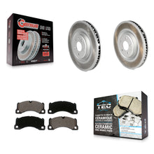 Charger l'image dans la galerie, [Front] 2015-2017 Porsche Macan S Premium Coated Rotors &amp; Ceramic Pads Brake Kit For Max Braking