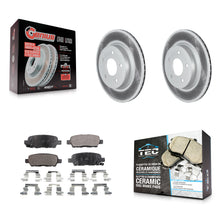 Load image into Gallery viewer, Rear Coated Disc Brake Rotor Ceramic Pad Kit For Nissan Rogue Sport LEAF Qashqai