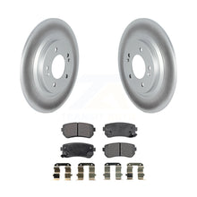 Charger l&#39;image dans la galerie, Rear Coat Brake Rotors Ceramic Pad Kit For Kia Cadenza With Manual Parking