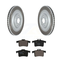 Load image into Gallery viewer, Rear Coated Disc Brake Rotors And Ceramic Pads Kit For Jaguar XF XFR XFR-S