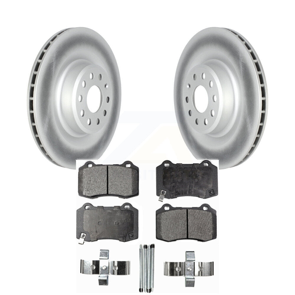 Rear Coated Disc Brake Rotors And Ceramic Pads Kit For Tesla X S