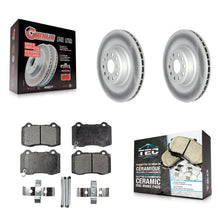 Charger l'image dans la galerie, Rear Coated Disc Brake Rotors And Ceramic Pads Kit For Tesla X S
